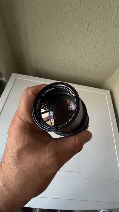 Obiectiv Olympus OM Zuiko cu zoom automat 75~150 mm F4 MF din Japonia