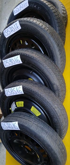 Roată rezervă slim 5x108 4x108 Ford Peugeot Citroen R15 R16 R17 R18