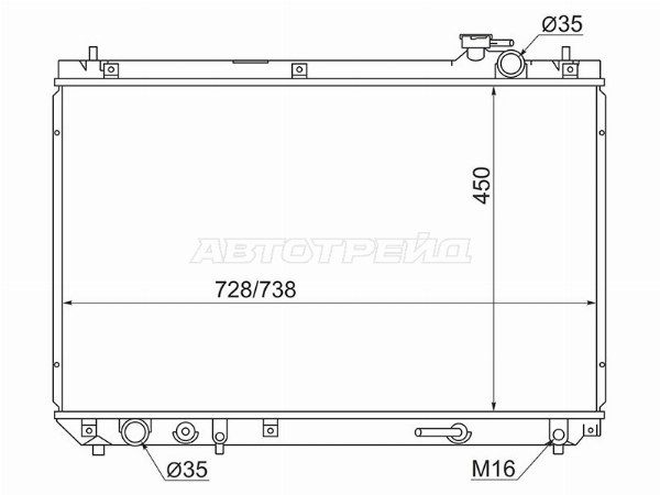Радиатор Toyota Highlander