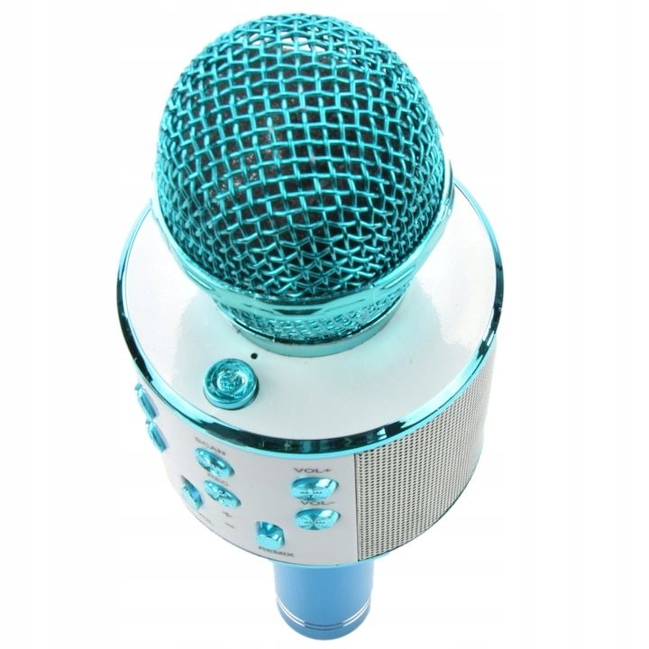 Микрофон детски, Bluetooth, USB, Син