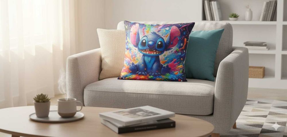 Perna  cu imprimeu Stitch