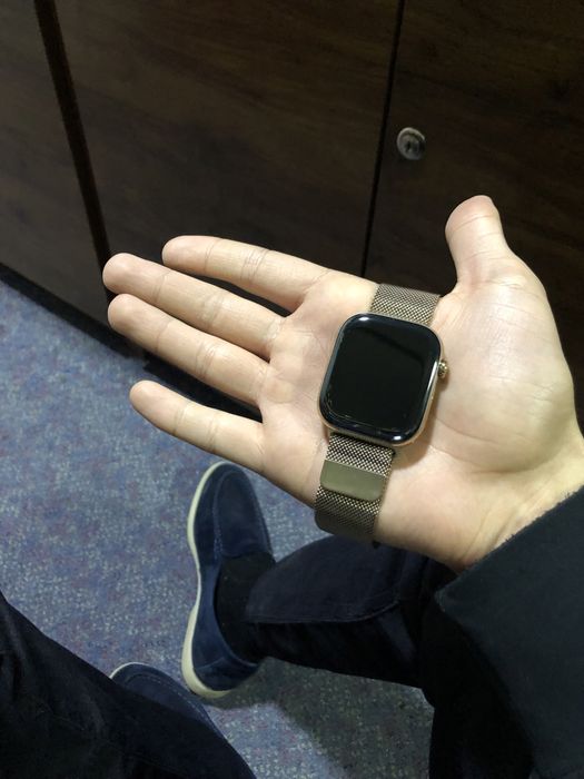 Iwatch 10 46mm milanse loop gold