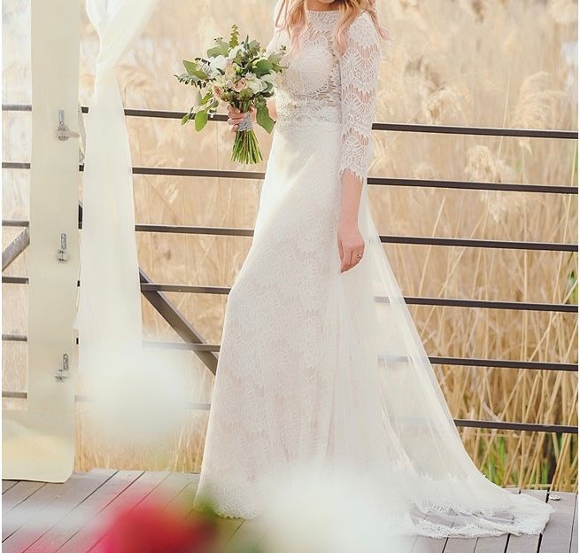 Rochie de mireasă KAYA NOVA în stil BOHO - purtată o singură dată.