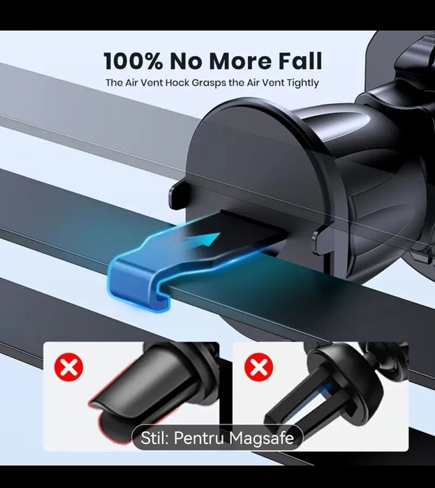 Suport auto magnetic TOPK MagSafe, prindere ventilație