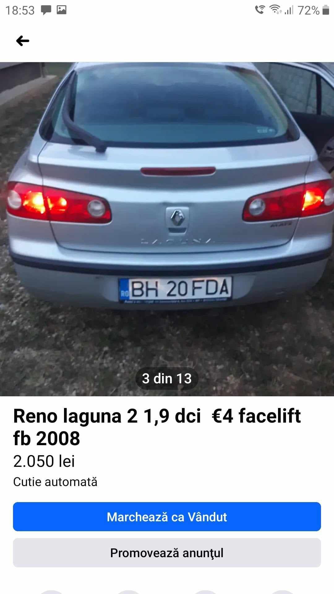 Reno laguna fakelift fb 2008