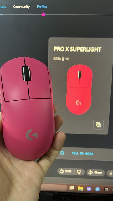 Mouse Logitech G PRO X Superlight magenta