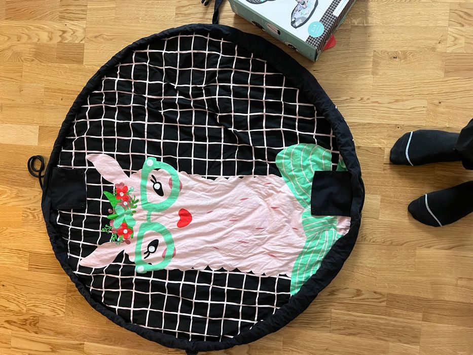 Play&GO Lama – Saltea activitati bebe/Sac depozitare jucarii