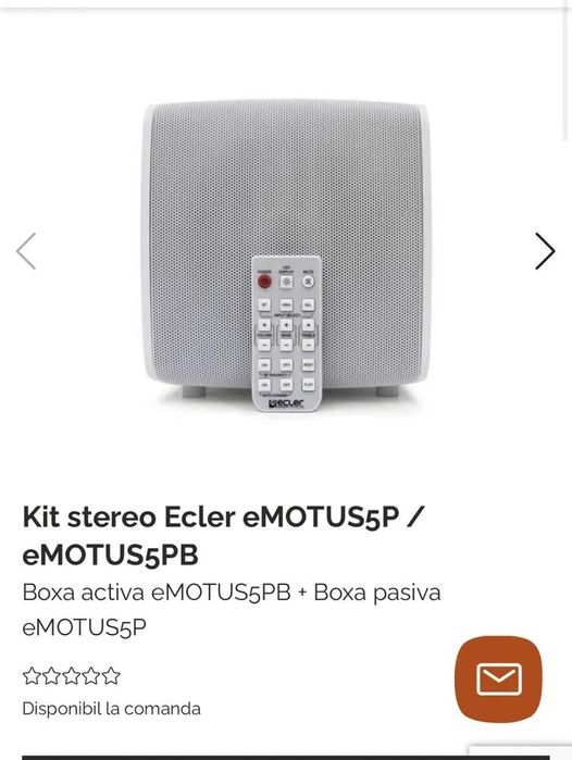 Boxe active Ecler stereo bluetooth telecomanda+ sonos amp wifi harman