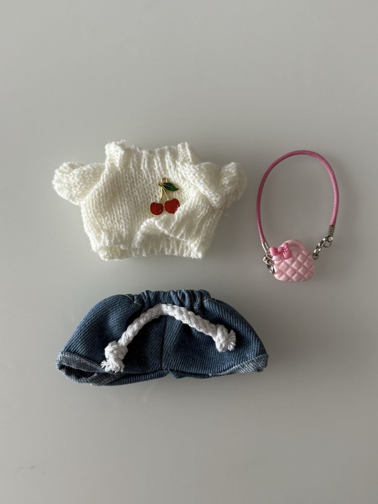 Labubu Stitch , чанта и дрешки за лабубу