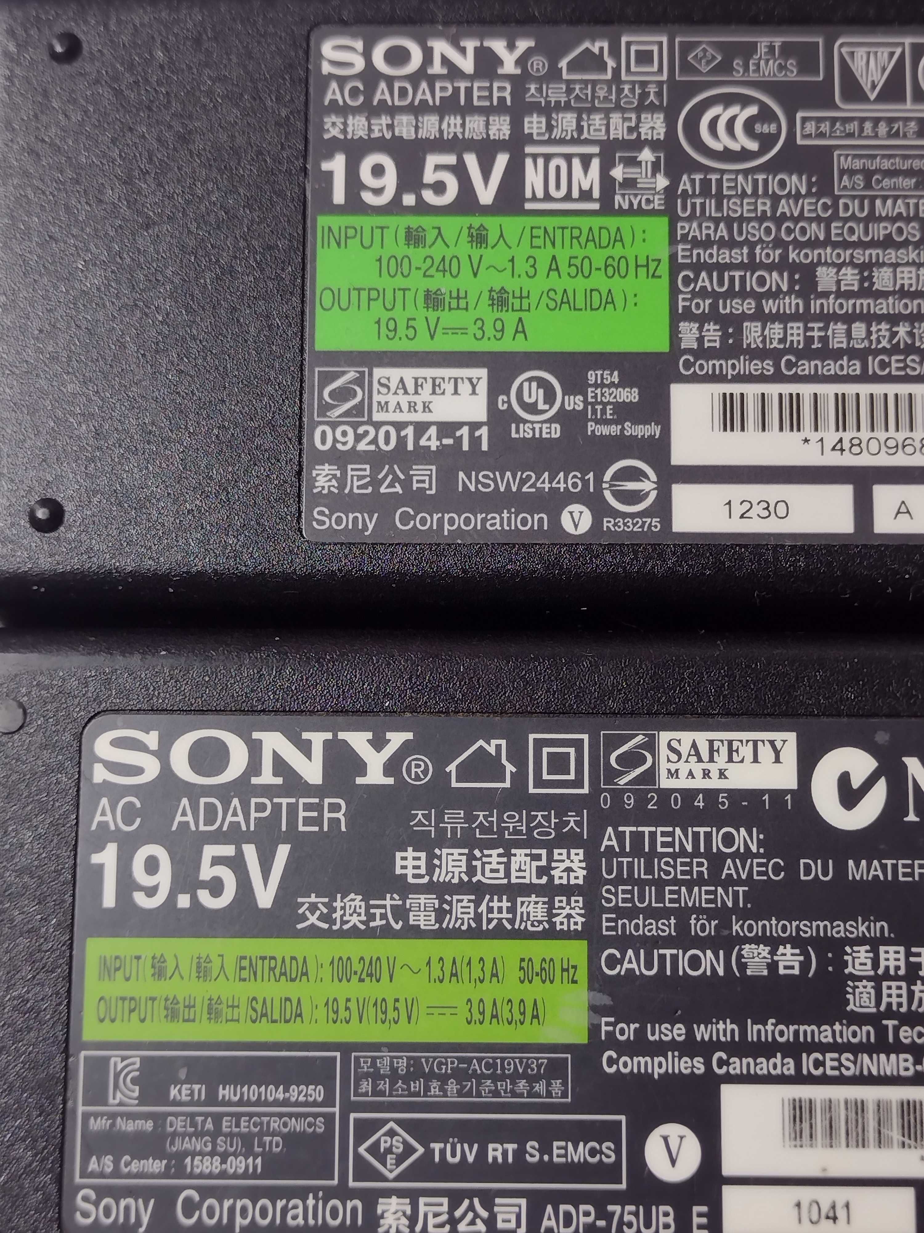 Incarcator alimentator Laptop Sony Vaio 19.5V 3.9A 75W