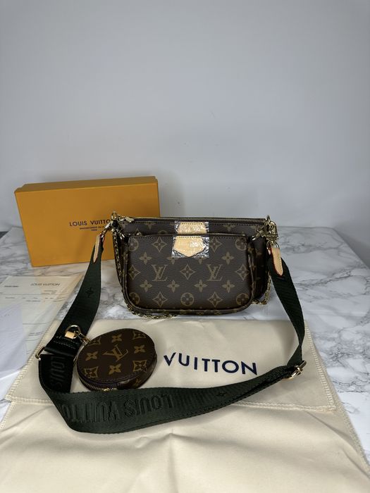 Geanta Louis Vuitton multi pochette 3 piese+cutie piele canvas 100% 25