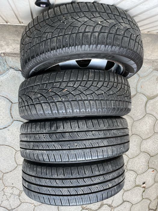 Jante otel 5x120mm, anvelope iarna 215/60 R17C, VW T5, T6, Multivan