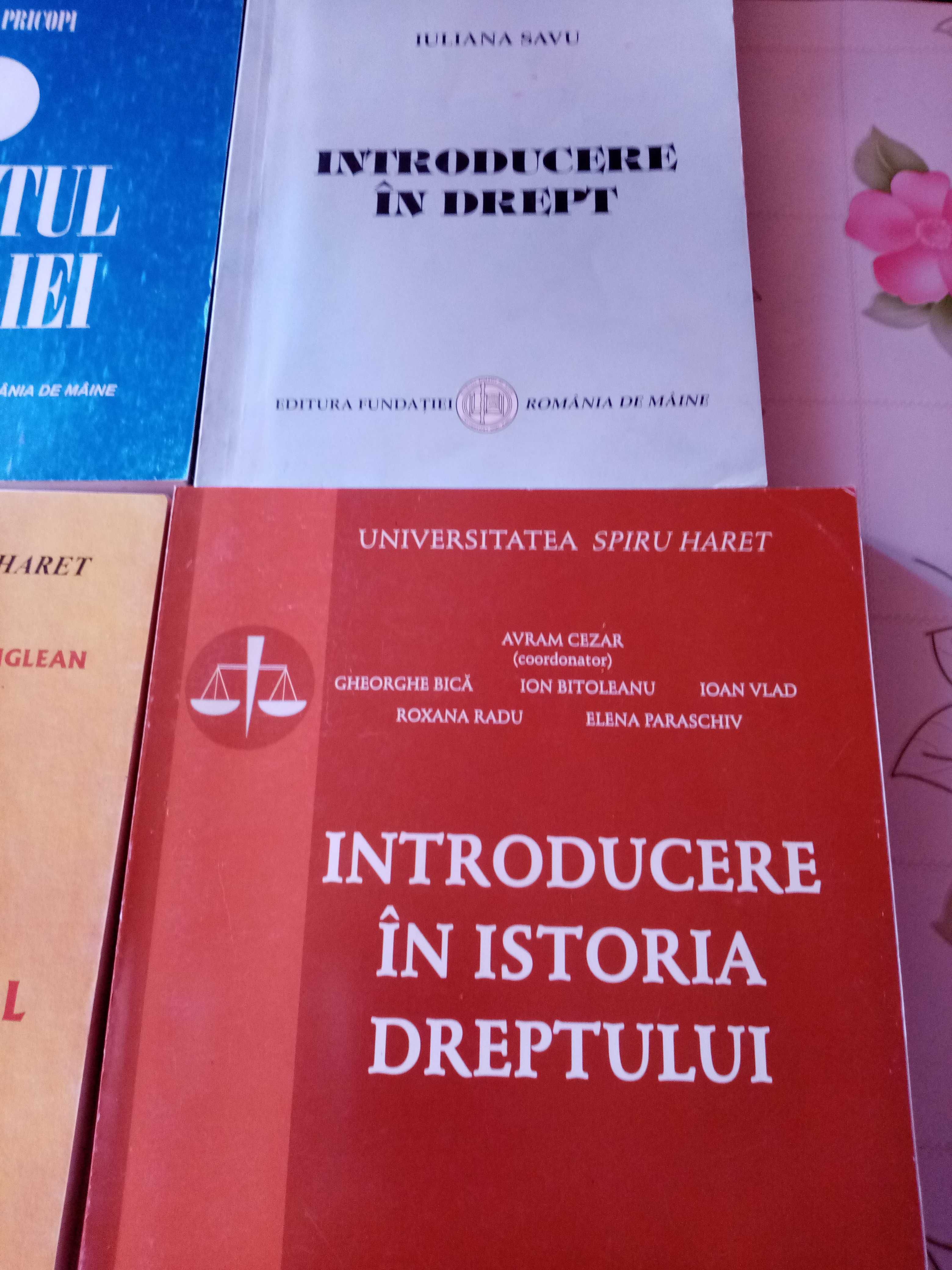 Vând cărți pentru Drept, Universitatea Spiru Haret.