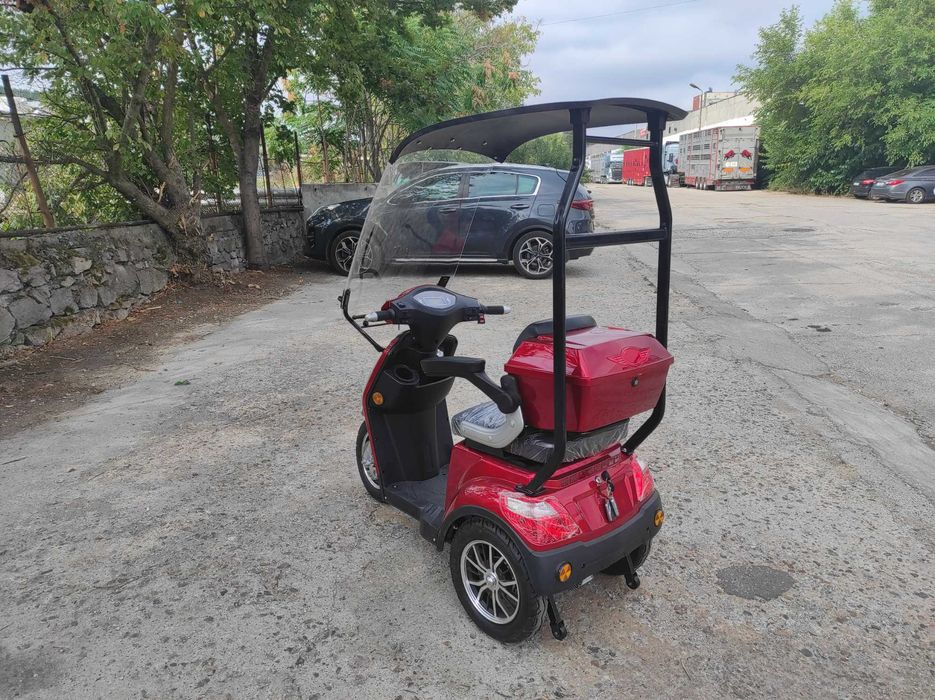 Луксозна едноместна електрическа триколка модел VISTA T408 в бордо