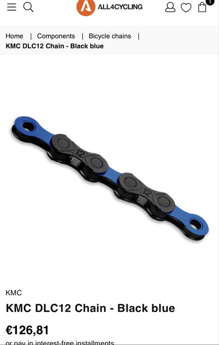 Lant KMC DLC12 Chain Negru-Albastru