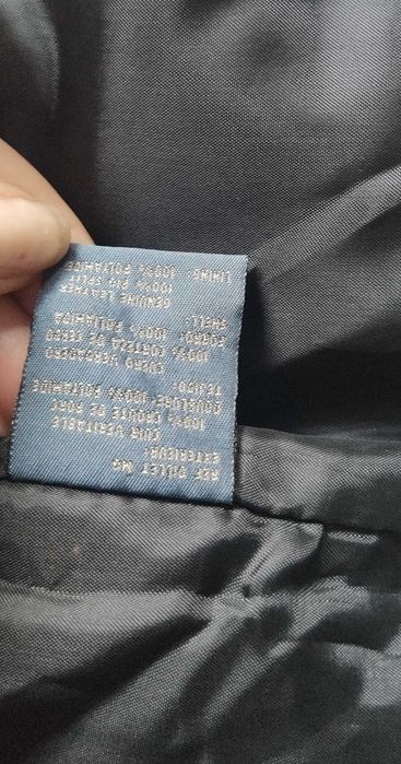 Vestă piele naturală întoarsă