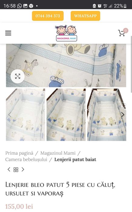 Pătuț balansoar 2 in 1 transformabil in birou +ofer saltea si lenjerie