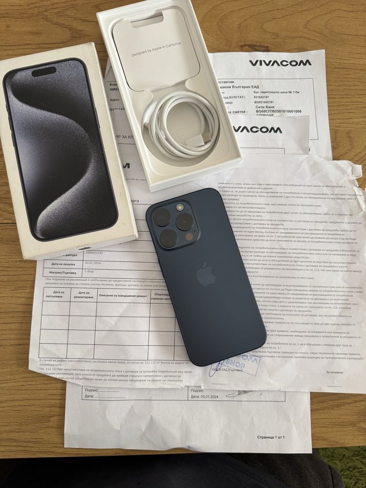 Бартер iPhone 15 pro 256gb граница Виваком