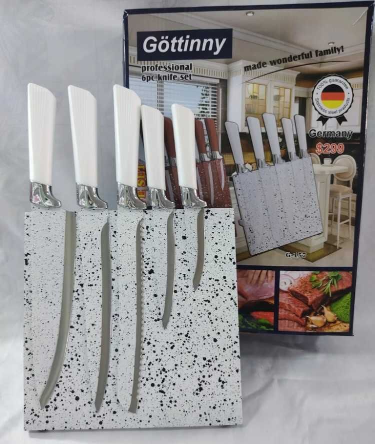 Набор ножей Gottinny 5 штук на магнитной подставке G - 155