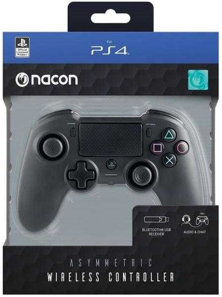 Controller wireless NACON Asymmetric Wireless PS4 Black Nou Sigilat