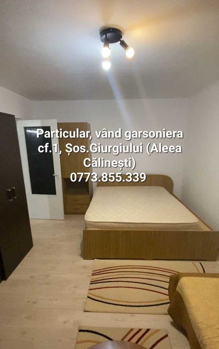 Vând garsonieră cf.1, Str.Călinești, (Șos.Giurgiului), sector 4.