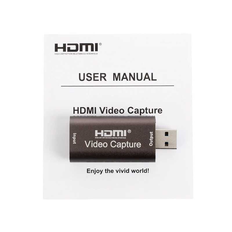 Кепчър карта USB 3.0 флашка 4K аудио видео HDMI USB capture card