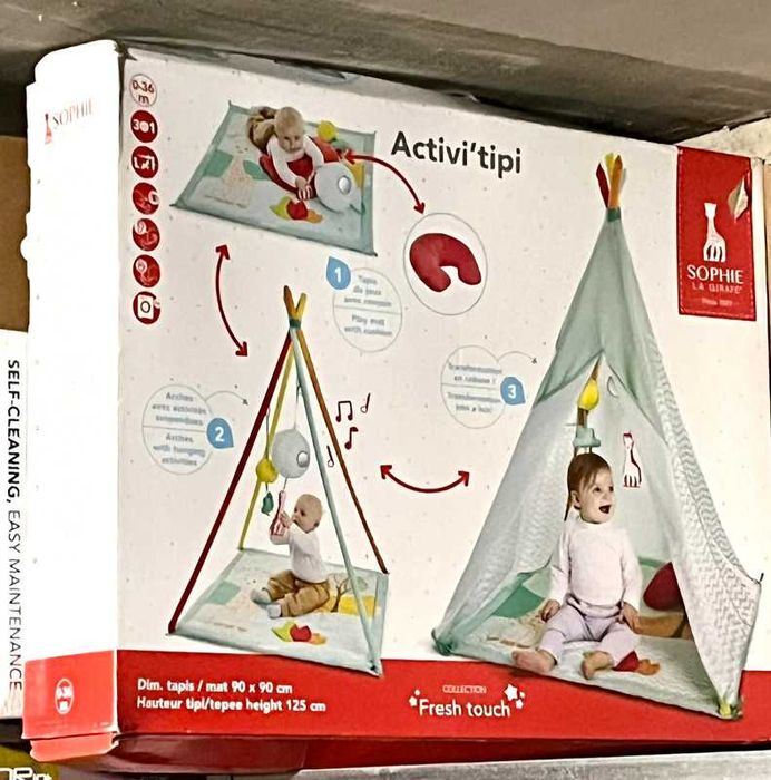 СОФИ ЖИРАФЧЕТО Палатка Tipi / матраче за игра Sophie La Girafe