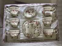Set de cesti de cafea si zaharnita, calitate premium