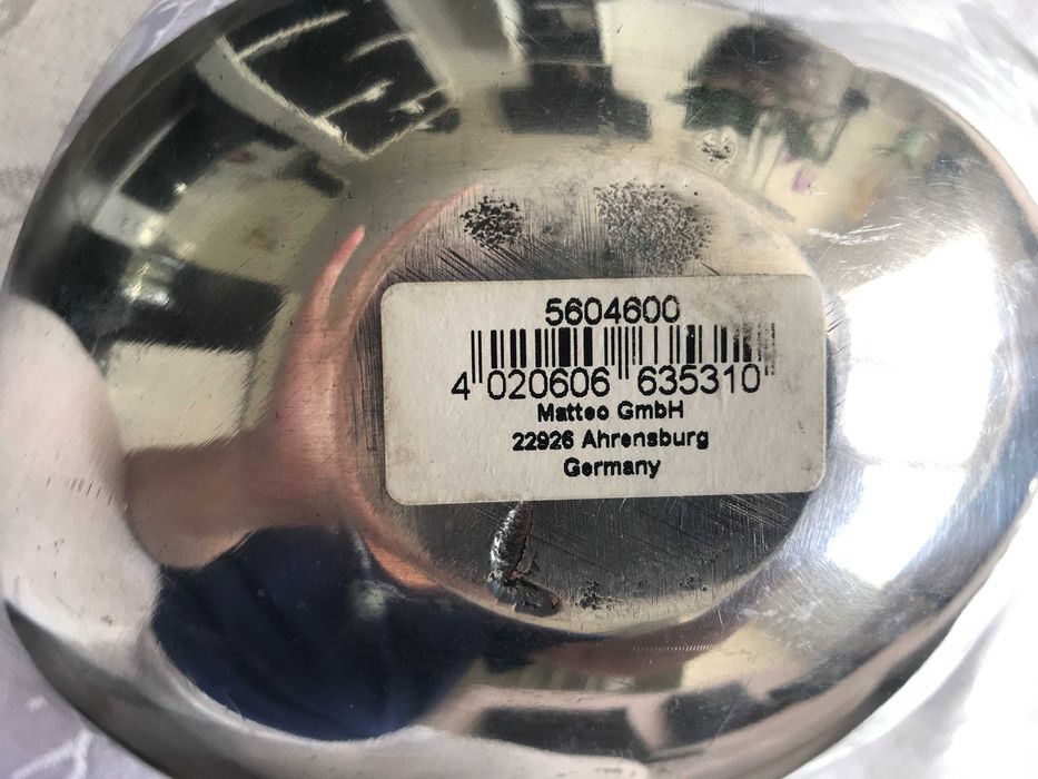 Пластика метал за декорация от две купи