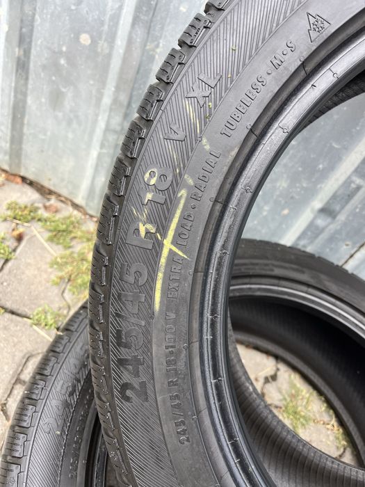 2 anvelope iarna 245/45 R18, Barum, 7mm profil!!