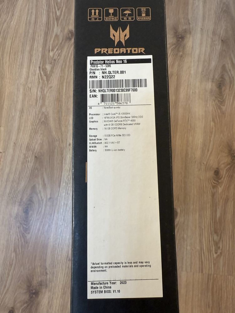 Acer Predator Helios Neo 16