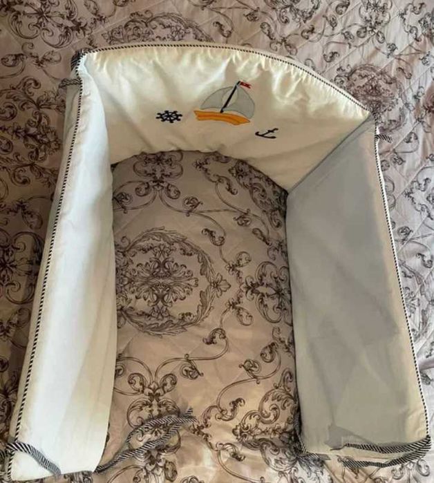 Set aparatori NOU, cearsaf pilota, fata de perna patut bebe MOBEXPERT