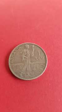 Moneda 1 leu 1912
