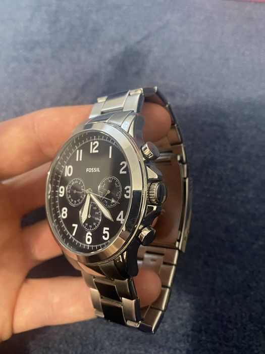 Ceas fossil argintiu