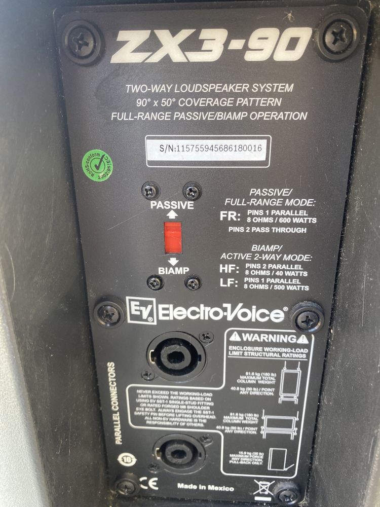 Boxa Electro-Voice ZX3-90B