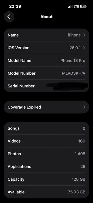 Iphone 13pro telefon