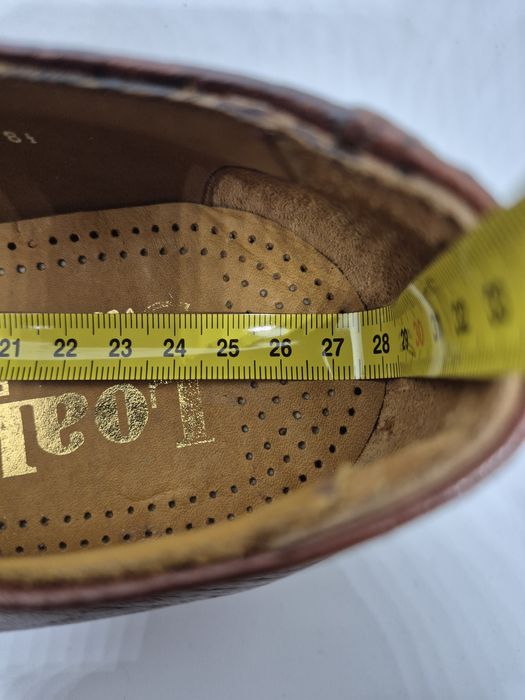 Vintage Loake Dark Brown Camel leather Derbies, UK 8,5/EUR 43