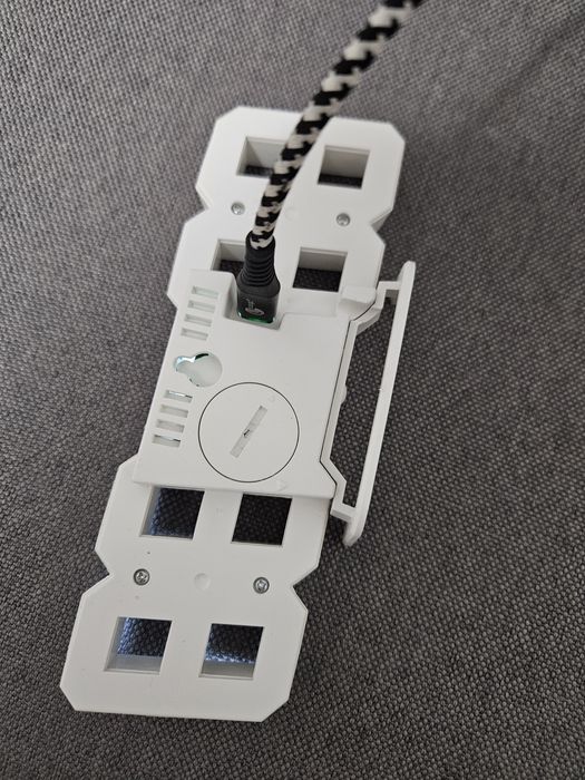 Ceas digital led  alb 3d cu data si temperatura usb c