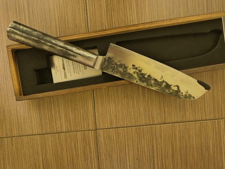ръчно изработен santoku нож