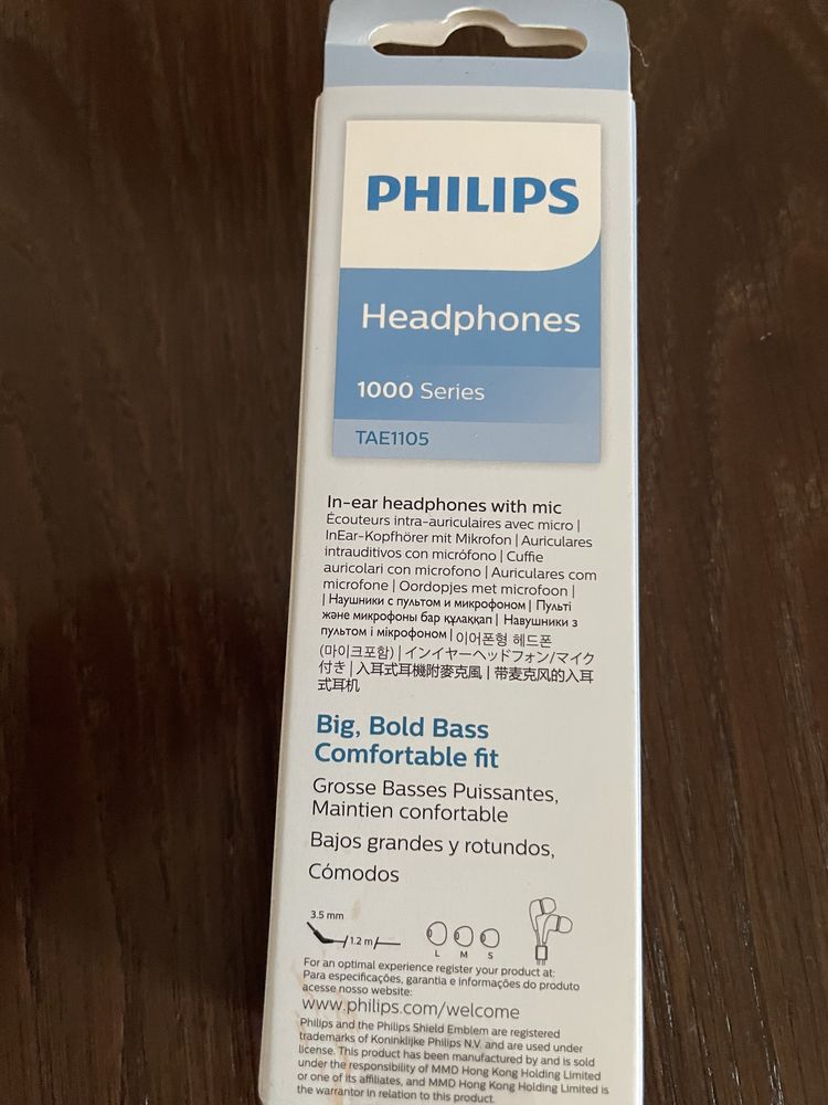 Слушалки с микрофон Philips TAE1105