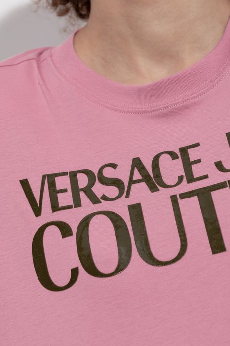 Дамска тениска Versace Jeans Couture logo print cropperd