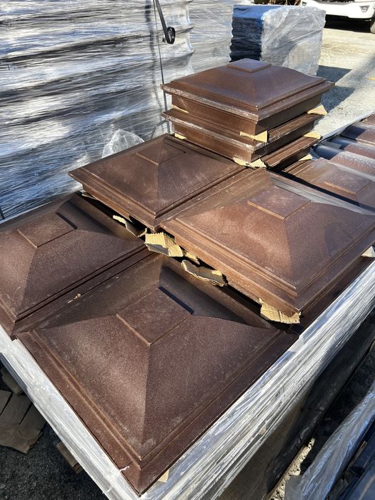 Колпак гладкие линии для защиты забора