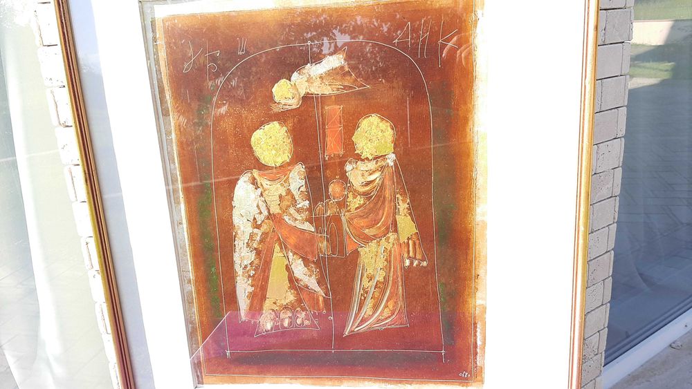 Corneliu Petrescu-colectie 5 tablouri, semnate, ulei, tehnica mixta