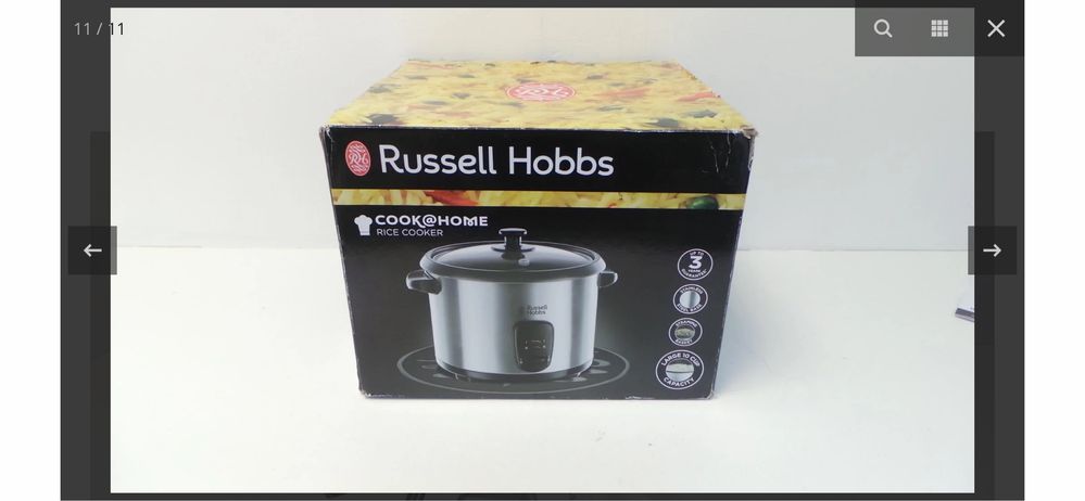 Оризоварка Russel  Hobbs  cook home steam /19750 ЧЕРЕН / ИНОКС, 700 W