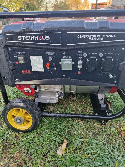 Generator Steinhaus  – 5.5 kW, aproape nou, doar 15 ore de funcționare