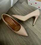 Stiletto nude noi 100% piele naturala marimea 36