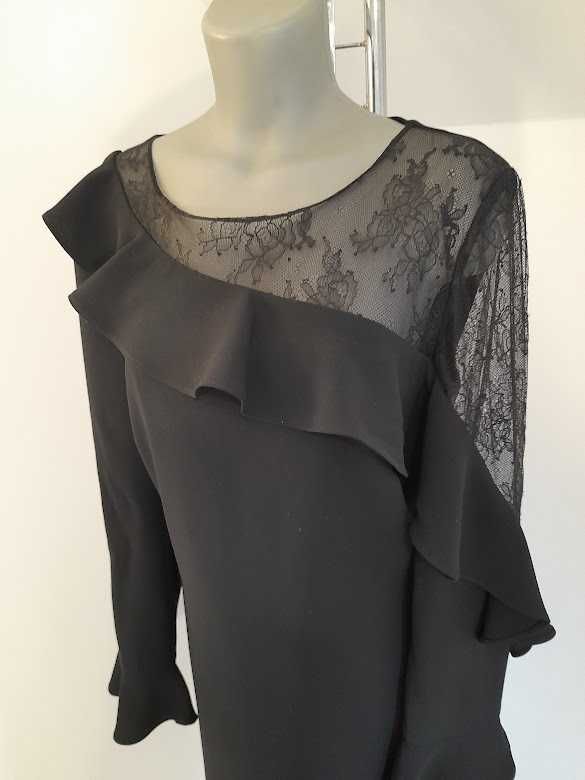 Rochie neagra de la Linea Raffaelli in marimi 42, 44, 46 - Noua