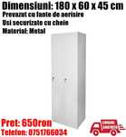 Dulap Metalic Dublu Vestiar Usi Chei 180x60x45cm LivratGRATUIT AB