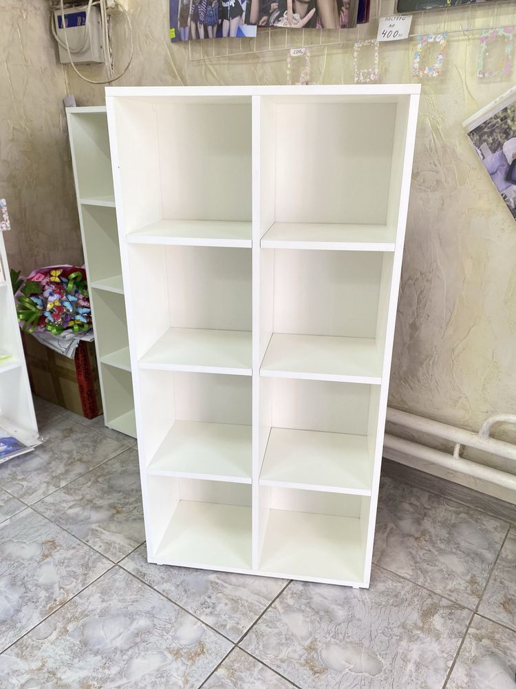 Продам стеллаж, полки, шкаф, комод белые