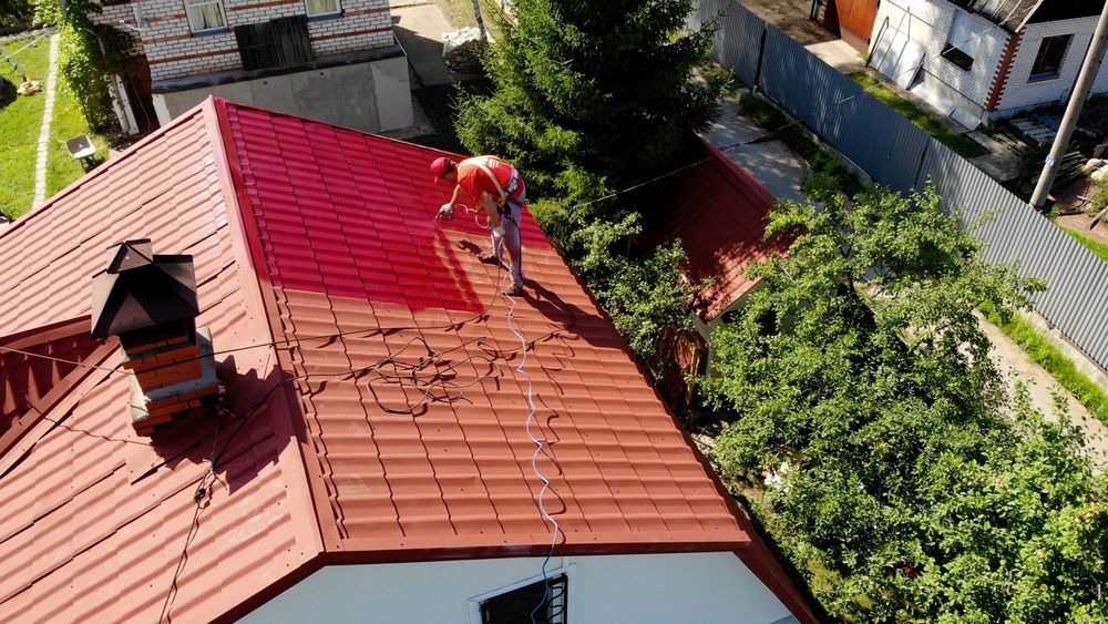 Покраска крыши, Покраска забора ворота, Покраска кровли